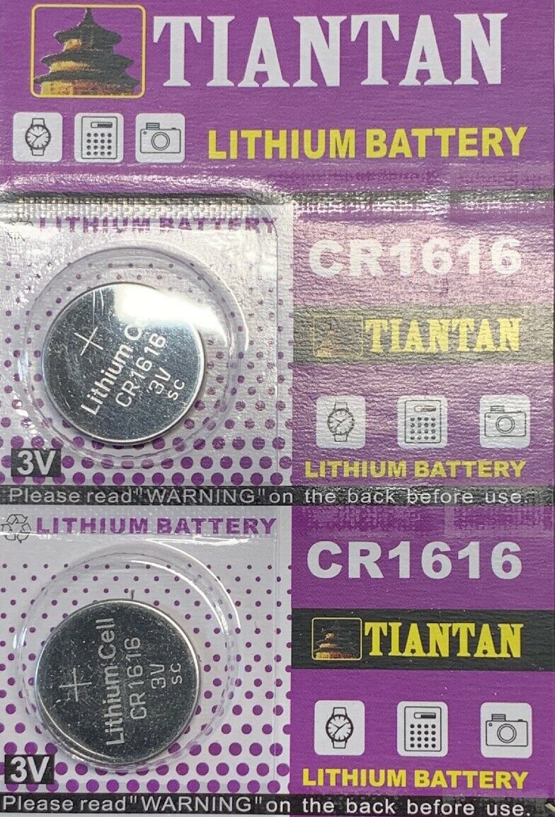 2 - TIANTAN CR 1616 BR1616 ECR1616 5021LC Lithium battery