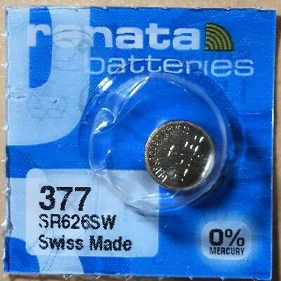 1 - Renata 377 Battery SR626SW Silver Oxide
