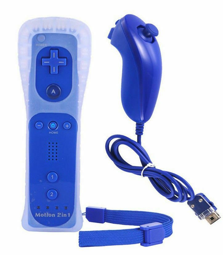 Remote And Nunchuck Controller Set For Nintendo Wii Game