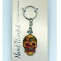 Day of the Dead Orange Face Key Chains