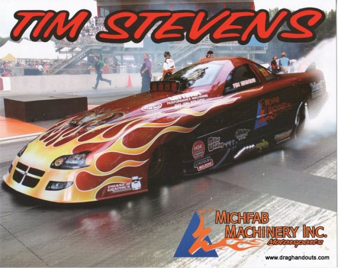 2006 NHRA AFC Handout Tim Stevens