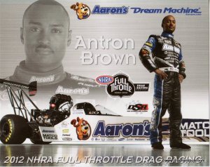 2012 NHRA TF Handout Antron Brown (Aaron's)