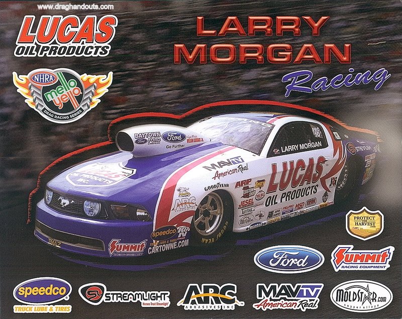 2013 NHRA PS Handout Larry Morgan
