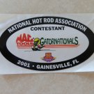 2001 NHRA Contestant Decal Gainesville
