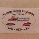 2002 NHRA Contestant Decal Atlanta