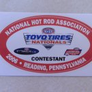 2006 NHRA Contestant Decal Reading