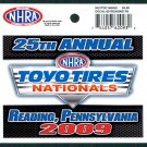 2009 NHRA Event Decal Reading