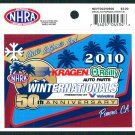 2010 NHRA Event Decal Pomona Winternationals
