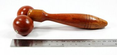 Wooden Thai Wood Double Roller Massage Stick Ball Massager Body