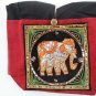 Hippie Bohemian Handbag Handmade Women's Shoulder Bags with Elephant Embroidered Local Fabric.