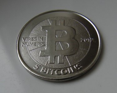 1x 5 Btc Casascius!    Physical Bitcoin Redeemed Wallet Coin 2012 2x - 