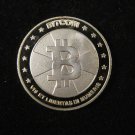 BITCOIN 2013 PHYSICAL METAL NOVELTY COIN 10 mBTC ~ RARE, Only One on Ebay!