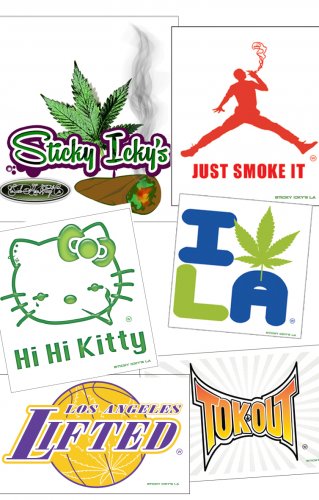 420 Big Sticker Pre-Pack Square Cut Wholesale Price