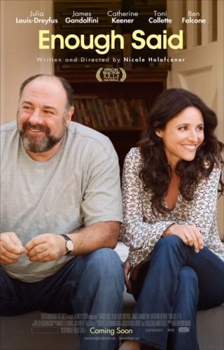 ENOUGH SAID DOUBLE SIDED ORIGINAL MOVIE POSTER 27x40 JAMES GANDOLFINI