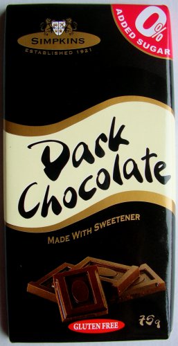 Dark Chocolate (Simpkins Sugar Free)&acirc;�� 75g