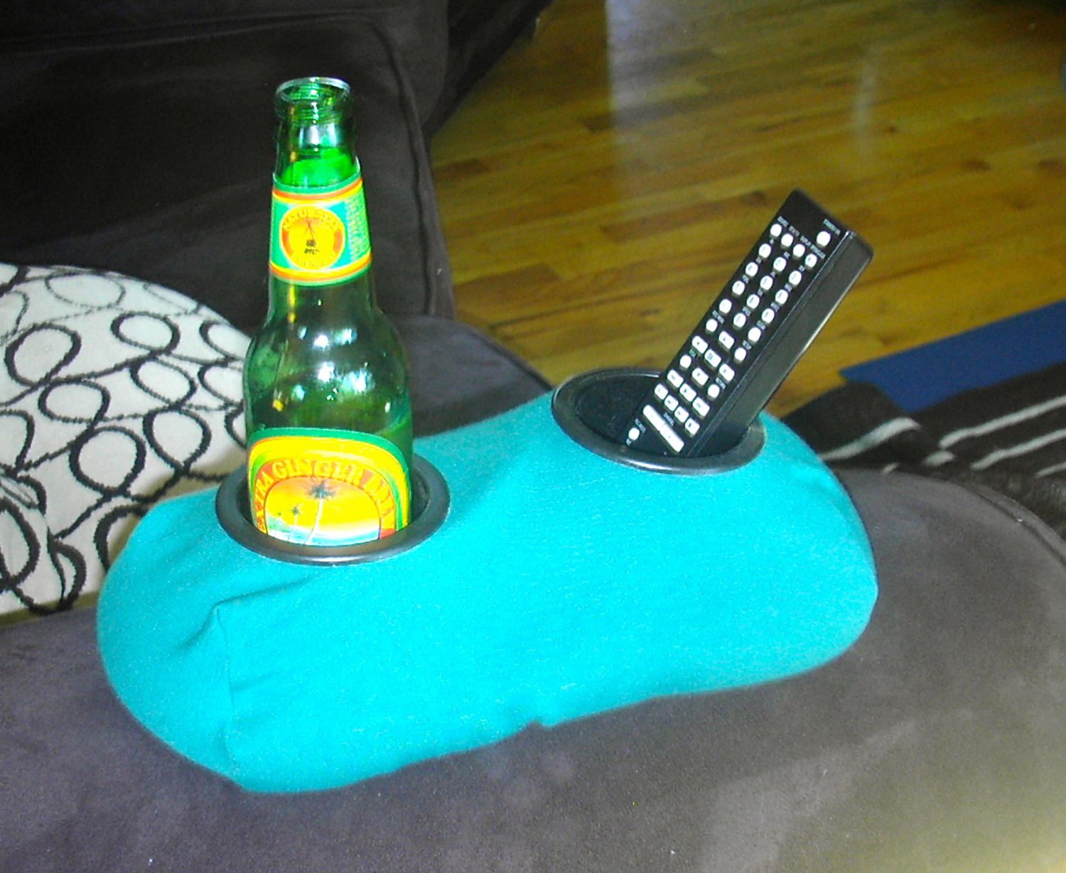 Drink Holder Weighted Cup Holder The Beanie Baby for Your Beer! (Green)