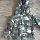 0-3 mos Garanimals boy's green camo jacket hoodie