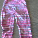 4T toddler girl's red striped pant