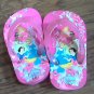 Disney toddler girl's hot pink princess flip flops size 5-6