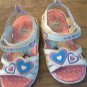 Dinsey toddler girl's white princess light up sandals size 8