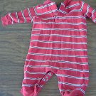 Polo  baby boy's red and white striped long sleeve bodysuit 12 mos