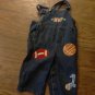 Baby boy's blue denim sports overall 18 mos