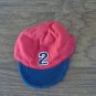 Baby boy's red and navy hat 3-6 mos