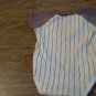 Carter's baby boy's white and red striped short sleeve oneise 6 mos
