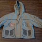 Big Chill Outwear baby boy's tan hooded jacket 12 mos