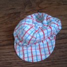 Baby boy's blue,red,white pliads hat 3-6 mos