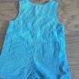 Faded Glory baby boy's blue and white striped romper 6-9 mos