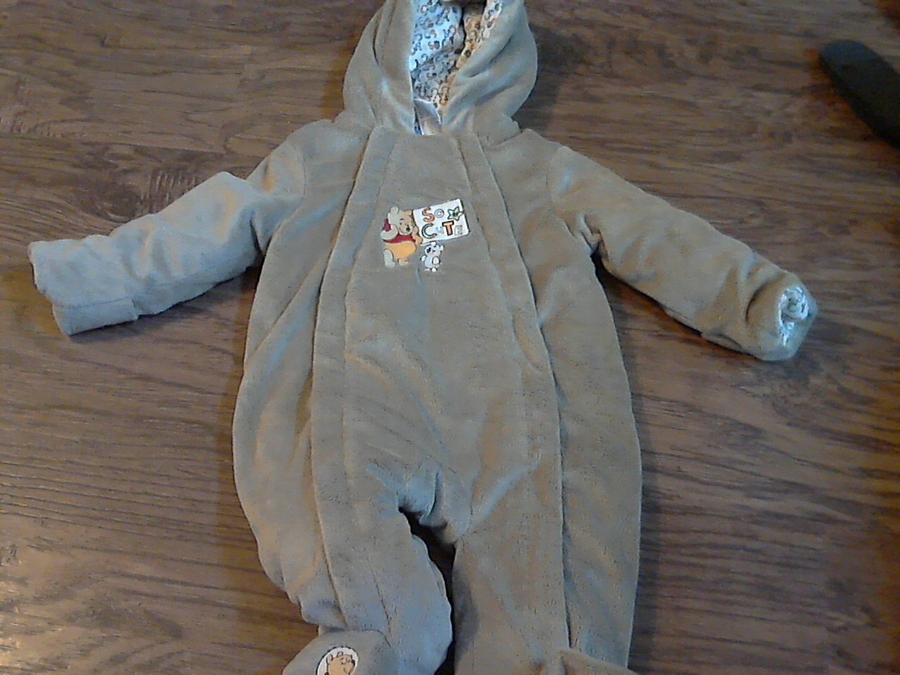 Disney baby boy's brown sleepwear/coverall 36 mos