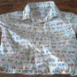 Gymboree baby boy's off white trucks prints short sleeve shirt 6-12 mos