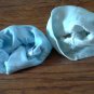 2 piece baby boy's blue hats 0-6 mos