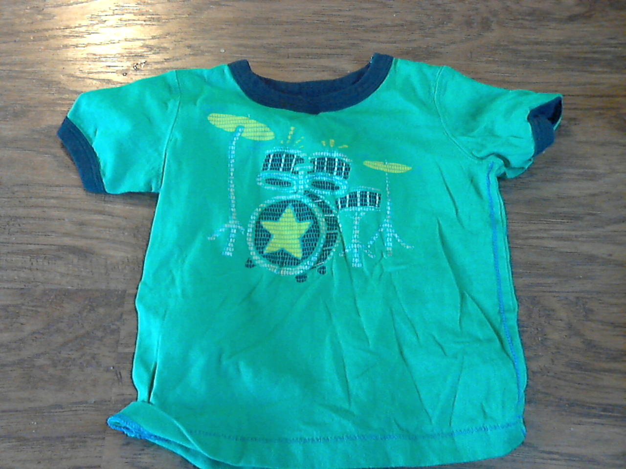 Baby Boy's green short sleeve shirt 18 mos