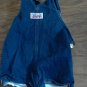 Liberty baby boy or girl dark blue demin short overall 18 mos