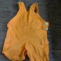 baby boy or girl orange short overall 3-6 mos