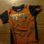 Thomas & Friends baby boy orange and navy short sleeve shirt 24 mos