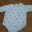 baby boy's blue sports long sleeve bodysuit 9 mos