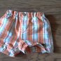 Timberland baby boy's orange and black plaids short 12 mos