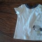 Carter's baby boy's off white  short sleeve shirt 6- 9 mos