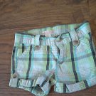 Old Navy toddler girls blue and green plaids short 3T Old Navy toddler girls blue and green plaids short 3T