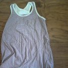 Faded Glory girl's purple and white striped tank size 6/6x Faded Glory girl's purple and white striped tank size 6/6x