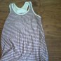 Faded Glory girl's purple and white striped tank size 6/6x