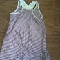 Faded Glory girl's purple and white striped tank size 6/6x