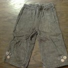 Baby girl's brown elastic waist pant 12-18 mos