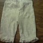 Carter's baby girl's white floral print elastic waist pant 3-6 mos