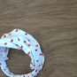 4 pieces toddler girl's white shirts, cap, jean denim pant set 3T