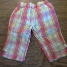Izod toddler girl's pink, yellow, blue striped capri 3T Izod toddler girl's pink, yellow, blue striped capri 3T