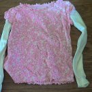 Faded Glory girl's pink and white long sleeve shirt pant set size 8 Faded Glory girl's pink and white long sleeve shirt pant set size 8